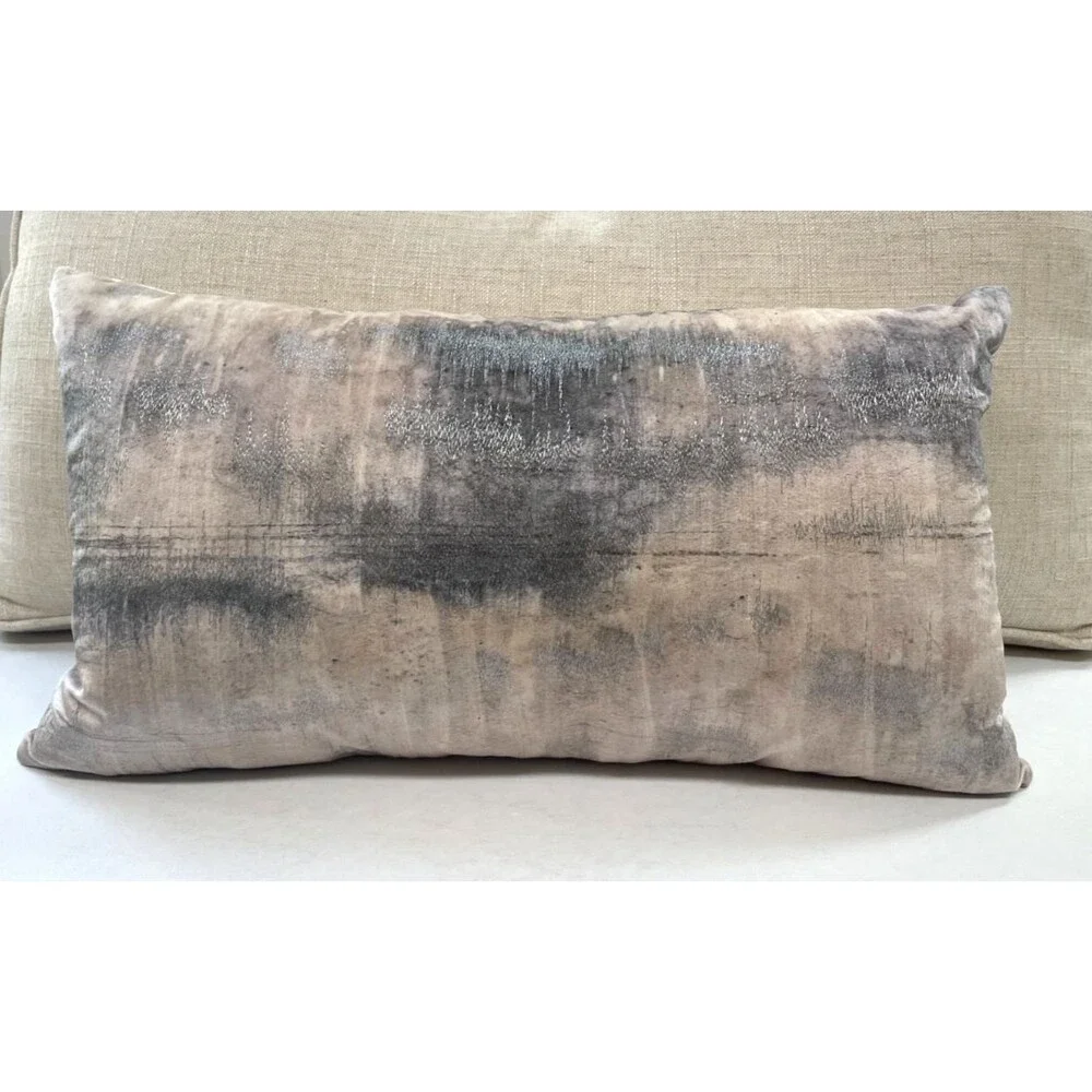 Callisto Home Decorative Lumbar Pillow with Feather Fill 24x14